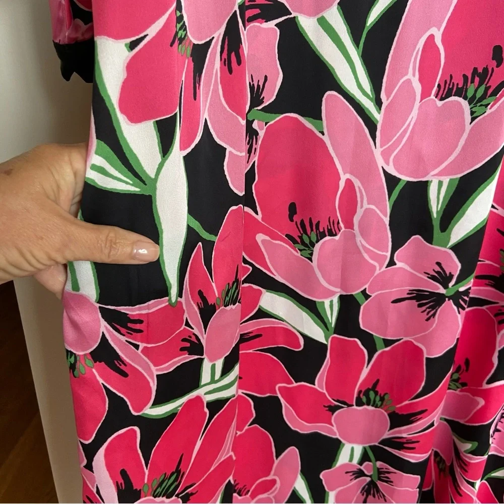 Kate Spade Floral Maxi Dress, Kimono Style, size M‎